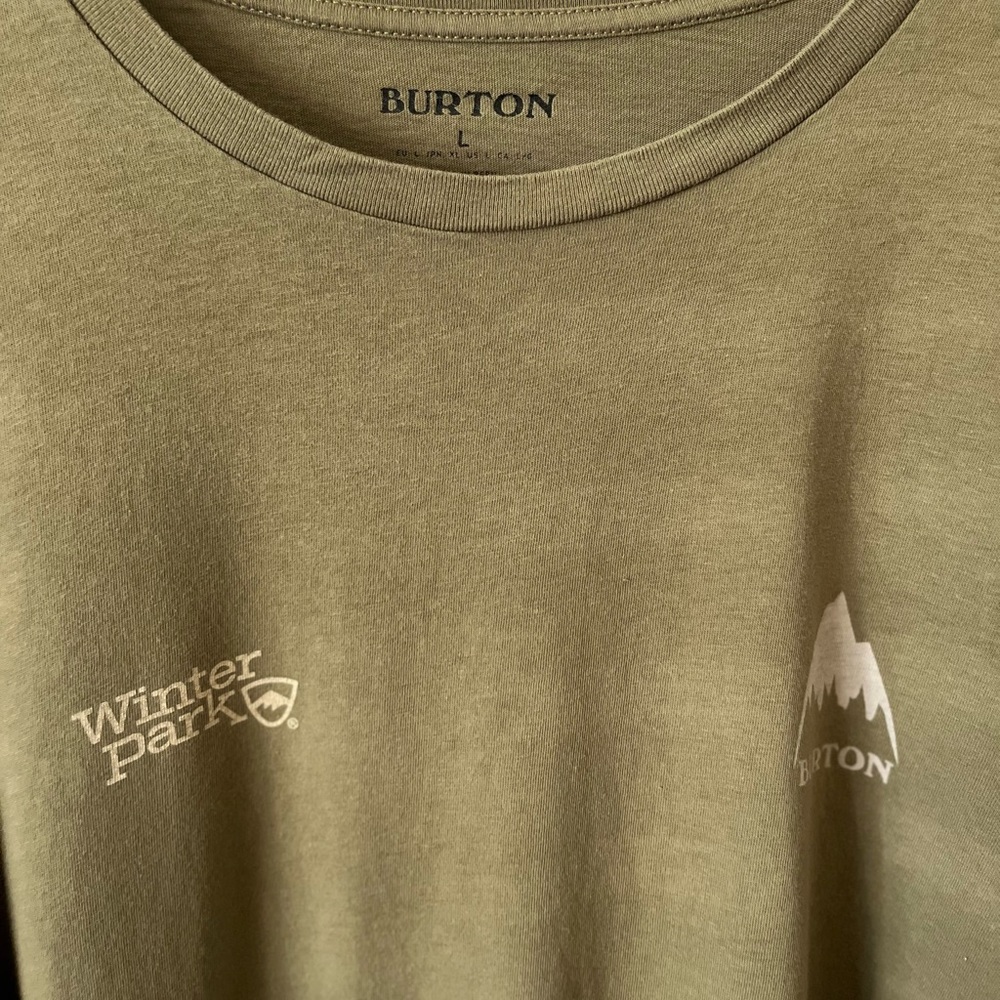 Burton x Winter Park Olive Green Tee